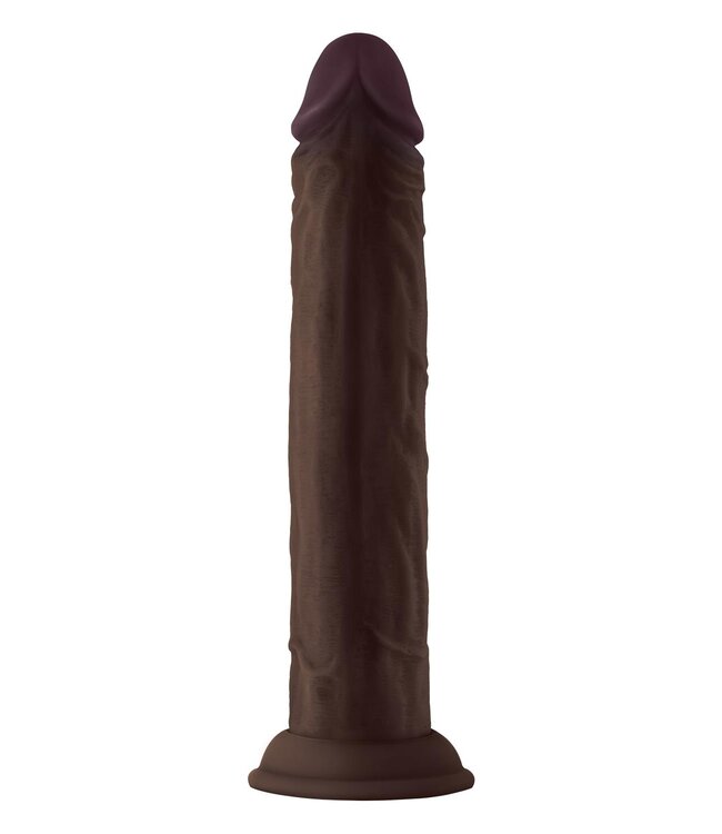 Shaft SHAFT MODEL J 9.5 INCH LIQUID SILICONE DONG MAHOGANY