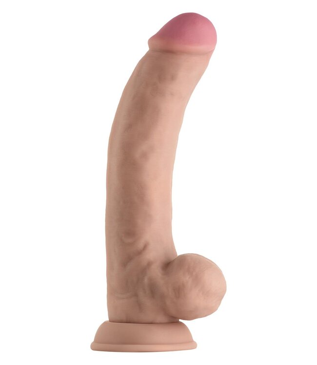 Shaft SHAFT MODEL C 9.5 INCH LIQUID SILICONE DONG WITH BALLS PINE