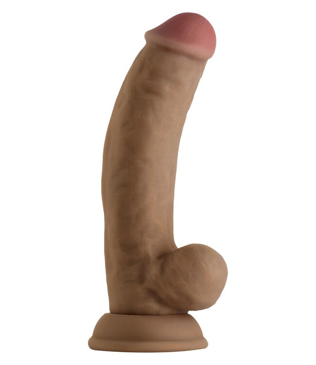 Shaft SHAFT MODEL C 7.5 INCH LIQUID SILICONE DONG WITH BALLS OAK