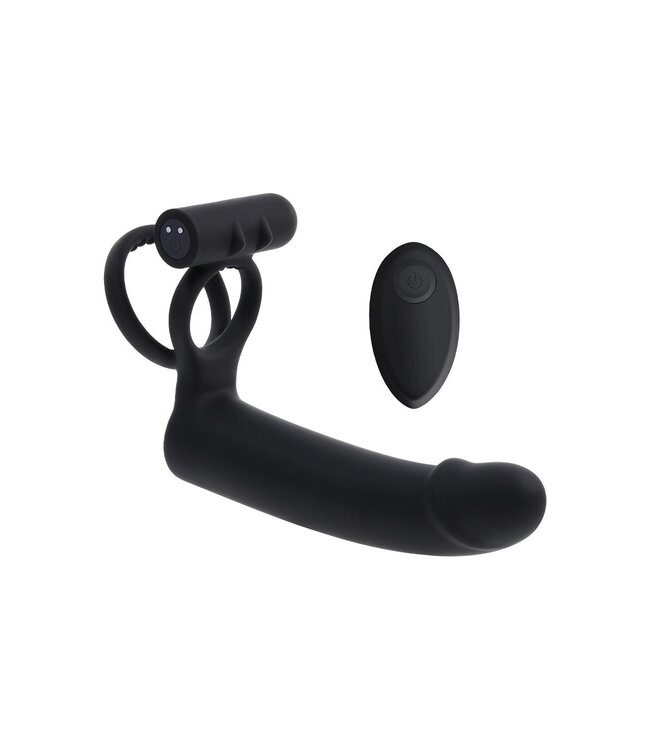 Evolved GENDER X DILDO WITH COCKRING BLACK