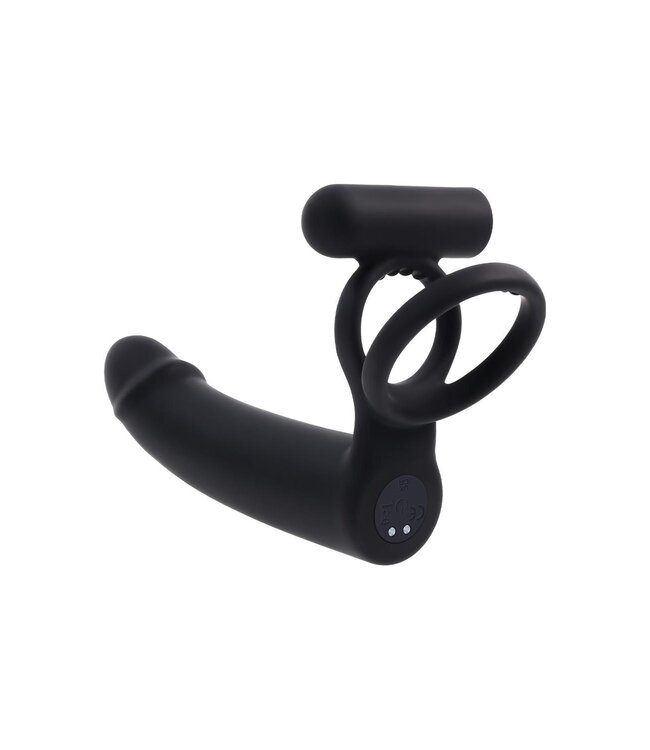 Evolved GENDER X DILDO WITH COCKRING BLACK