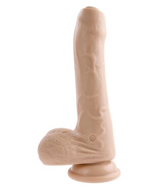 Evolved EVOLVED PEEK A BOO VIBRATING DILDO 8 INCH LIGHT