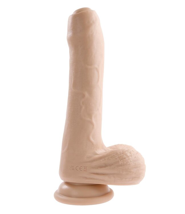 Evolved EVOLVED PEEK A BOO VIBRATING DILDO 8 INCH LIGHT
