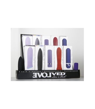 Evolved EVOLVED RECHARGEABLE BULLET MIXED DISPLAY