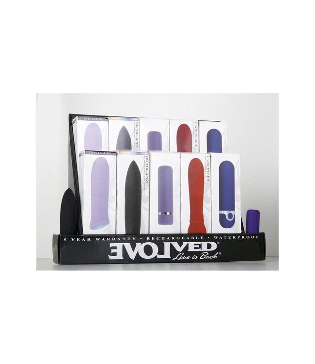 Evolved EVOLVED RECHARGEABLE BULLET MIXED DISPLAY