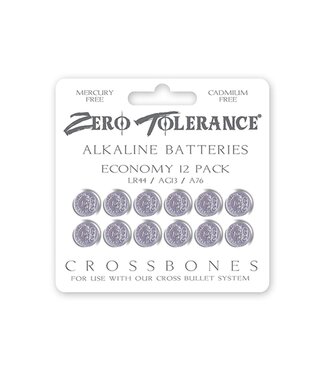 Evolved ZERO TOLERANCE ALKALINE BATTERIES - ECONOMY 12 PACK