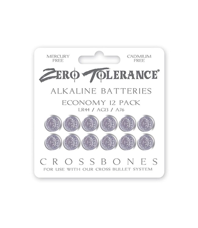 Evolved ZERO TOLERANCE ALKALINE BATTERIES - ECONOMY 12 PACK