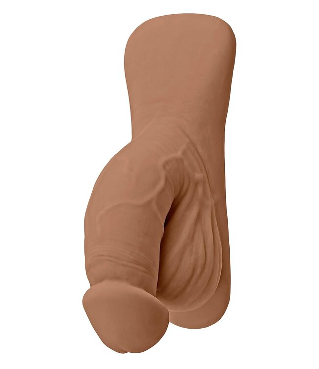 Evolved GENDER X 4 INCH PACKER, MOCCA FLESH