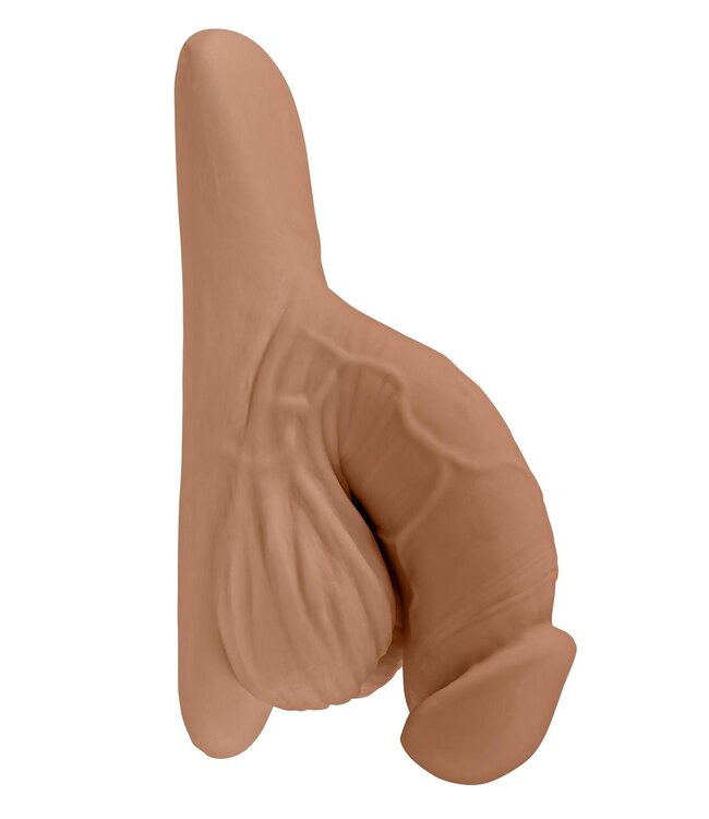 Evolved GENDER X 4 INCH PACKER, MOCCA FLESH