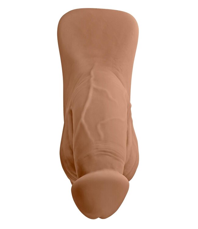 Evolved GENDER X 4 INCH PACKER, MOCCA FLESH