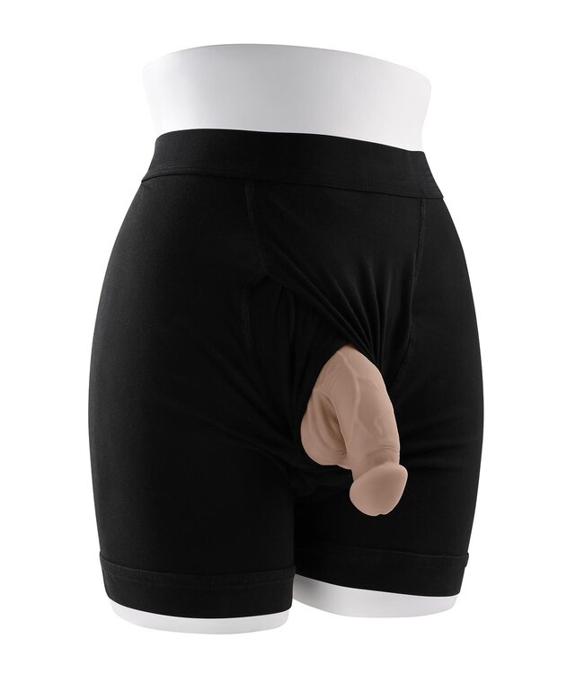 Evolved GENDER X 4 INCH PACKER LIGHT FLESH