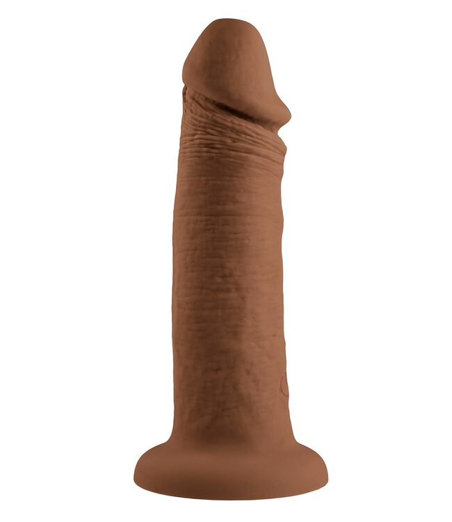 Evolved EVOLVED 6 INCH VIBRATING DONG DARK FLESH