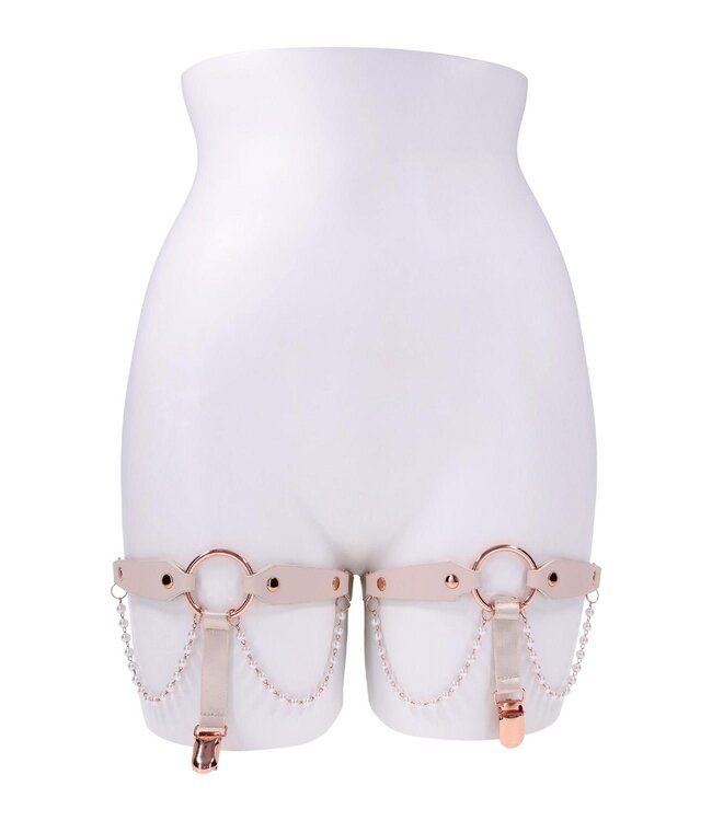 Sportsheets PEACHES 'N CREAME PEARL GARTERS