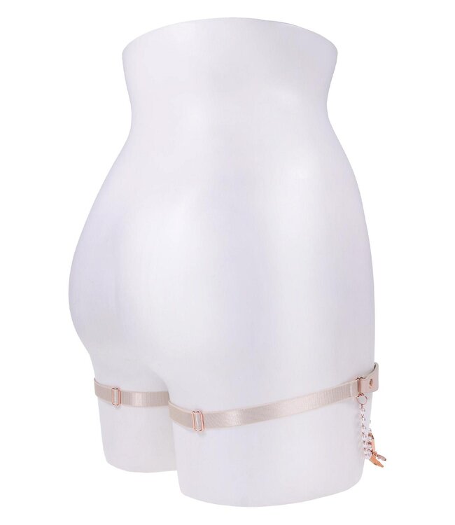 Sportsheets PEACHES 'N CREAME PEARL GARTERS