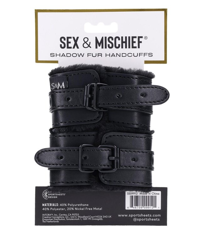 Sportsheets SPORTSHEETS SHADOW FUR HANDCUFFS
