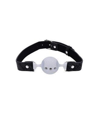 Sportsheets SPORTSHEETS SEX AND MISCHIEF LACE SILICONE BREATHABLE BALL GAG