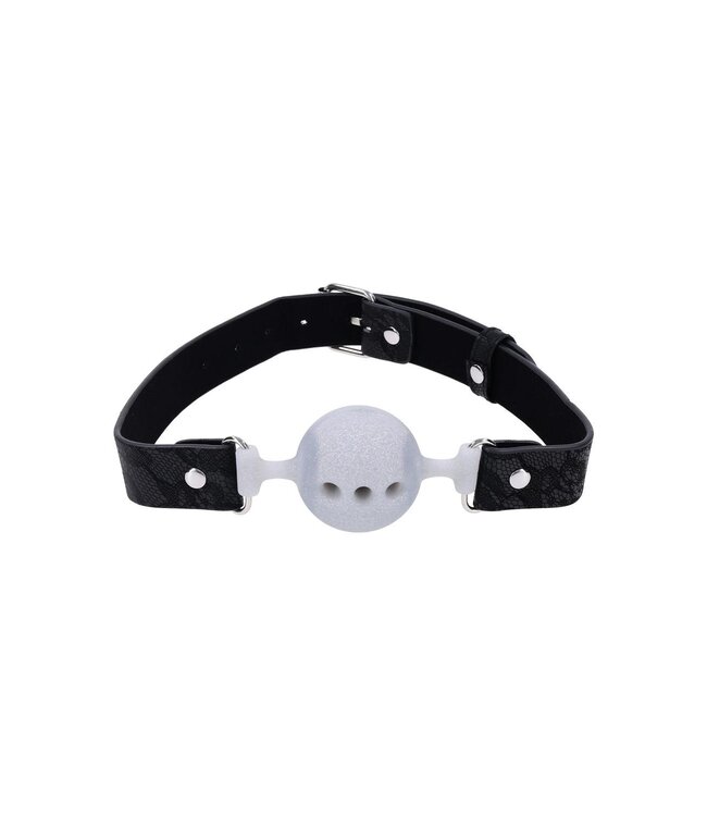 Sportsheets SPORTSHEETS SEX AND MISCHIEF LACE SILICONE BREATHABLE BALL GAG
