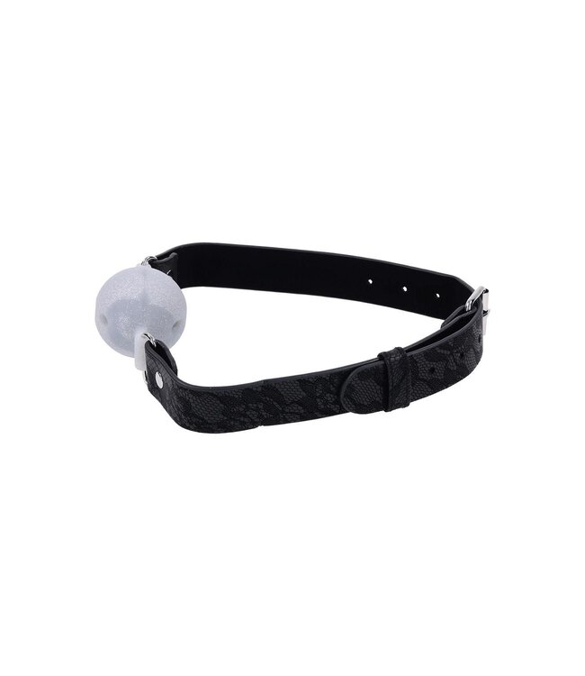 Sportsheets SPORTSHEETS SEX AND MISCHIEF LACE SILICONE BREATHABLE BALL GAG