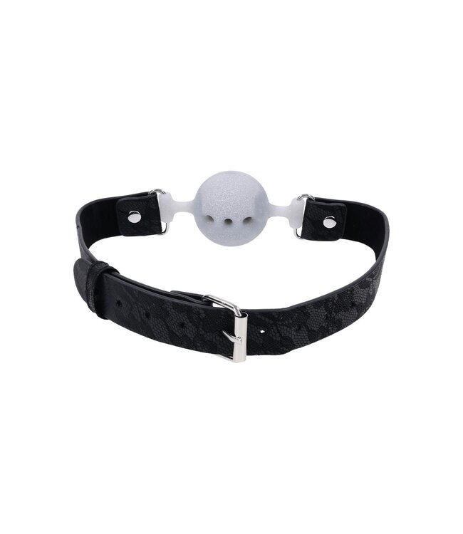 Sportsheets SPORTSHEETS SEX AND MISCHIEF LACE SILICONE BREATHABLE BALL GAG
