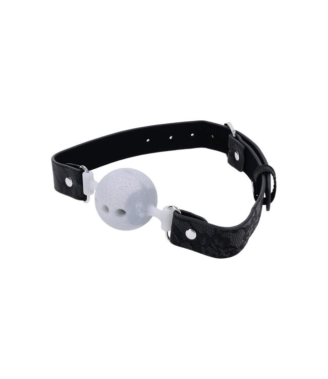 Sportsheets SPORTSHEETS SEX AND MISCHIEF LACE SILICONE BREATHABLE BALL GAG
