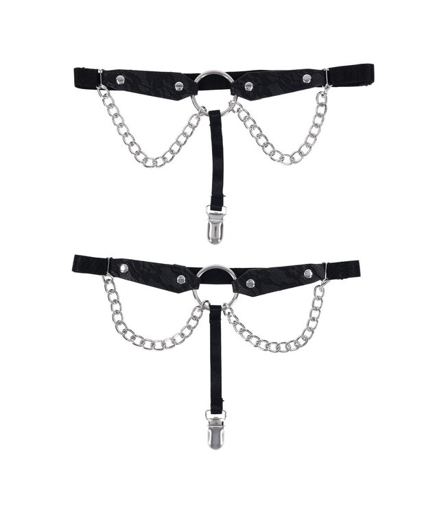 Sportsheets SPORTSHEETS SEX AND MISCHIEF CHAIN LACE GARTERS