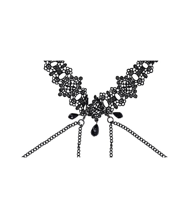 Sportsheets SPORTSHEETS SEX AND MISCHIEF LACE COLLAR WITH NIPPLE TIES