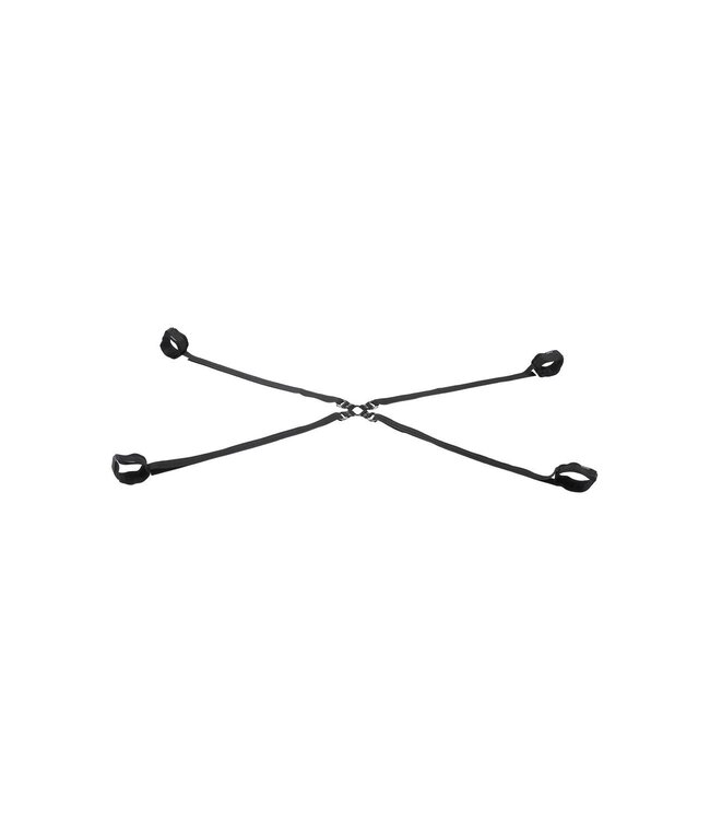 Sportsheets SPORTSHEETS VELVET NOIR ADJUSTABLE HOG TIE & CUFF SET