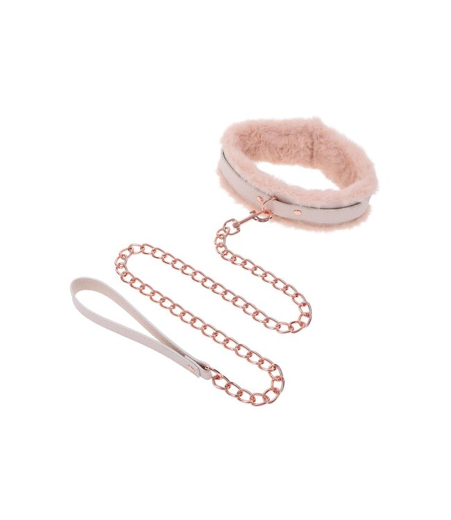 Sportsheets PEACHES ‘N CREAME FUR COLLAR & LEASH