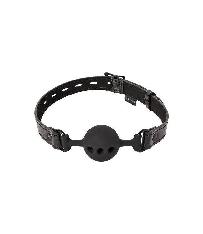 Sportsheets SPORTSHEETS SAFFRON BREATHABLE BALL GAG BLACK