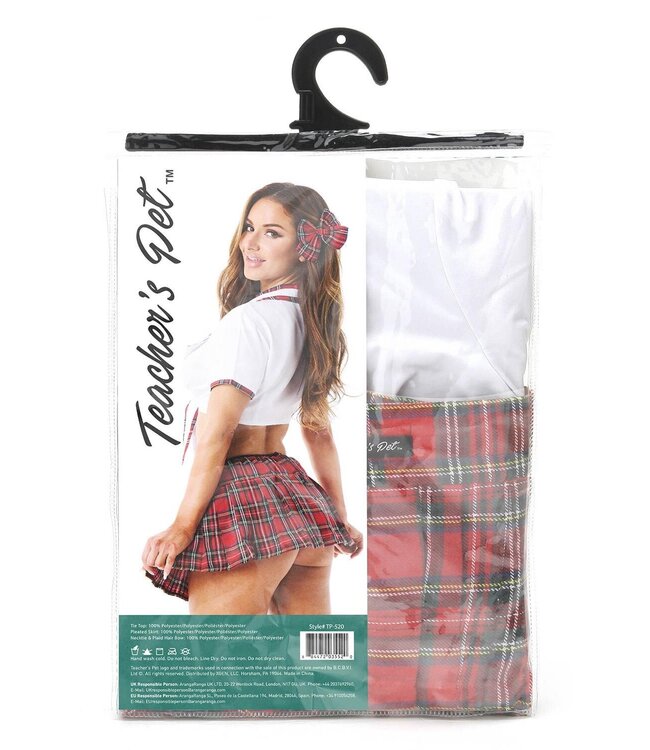 Teacher's Pet TEACHERS PET MISS HONOR STUDENT 4 PC SCHOOL GIRL COSTUME, OS