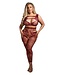 Fantasy Lingerie UNDIVIDED ATTENTION CUT-OUT TOP & CROTCHLESS TIGHTS BURGUNDY, QS