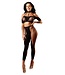 Fantasy Lingerie MISSING YOU 2PC TOP & LEGGINGS BLACK, OS