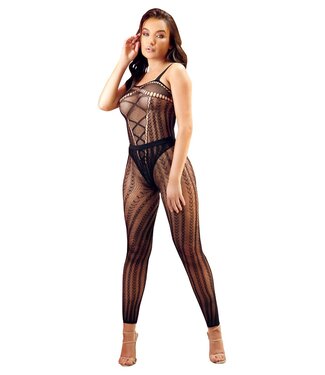 Fantasy Lingerie IN YOUR DREAMS 2PC BODYSUIT & HIGH WAIST LEGGINGS BLACK, OS