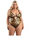 Fantasy Lingerie BOUJEE CUT-OUT MESH BODYSUIT WITH SNAP CLOSURE GOLD, QS