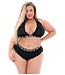 Fantasy Lingerie NOT YOUR BITCH LACE BRALETTE & CHEEKY PANTY BLACK, QS