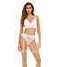 Bombshell Boudoir BOMBSHELL BOUDOIR PEEK A BOO WIRE 3 PC SET WHITE, L