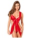 Rene Rofe Lingerie UNWRAP ME SATIN BOW TEDDY, S/M