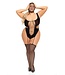 Pink Lipstick Lingerie SIN N CHILL BODYSTOCKING WITH MASK BLACK, QS