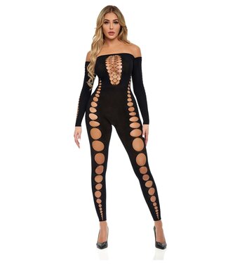 Pink Lipstick Lingerie BOUJEE GANG BODYSTOCKING BLACK, OS