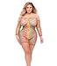 Pink Lipstick Lingerie TASTE THE RAINBOW DRESS & SLEEVES, QS