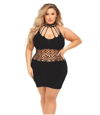 Pink Lipstick Lingerie RICH B PHASE DRESS BLACK, QS