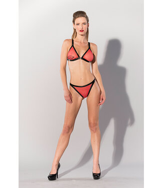 Guilty Pleasure Fetish Wear GP PRINTED BRA & PANTY SET, M