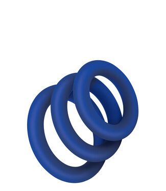 Zolo ZOLO EXTRA THICK SILICONE COCK RING 3 PK