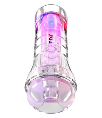 Pipedream PDX ELITE VIEW TUBE SEE-THRU EZ-GRIP LED STROKER