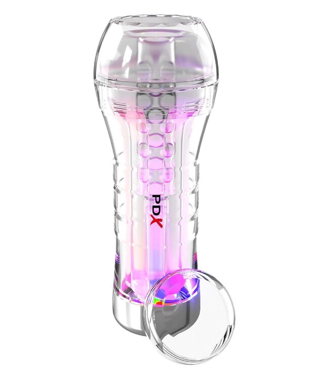 Pipedream PDX ELITE VIEW TUBE SEE-THRU EZ-GRIP LED STROKER