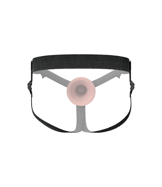 Pipedream FANTASY X-TENSIONS ELITE 5 INCH SILICONE HOLLOW STRAP-ON DUAL DENSITY