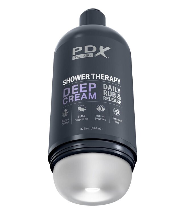 Pipedream PDX PLUS SHOWER THERAPY - DEEP CREAM CLEAR