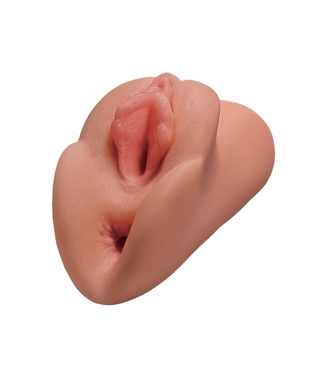 Pipedream PDX PLUS PERFECT PUSSY DOUBLE STROKER TAN