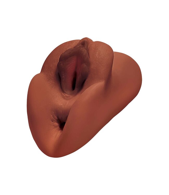 Pipedream PDX PLUS PERFECT PUSSY DOUBLE STROKER BROWN