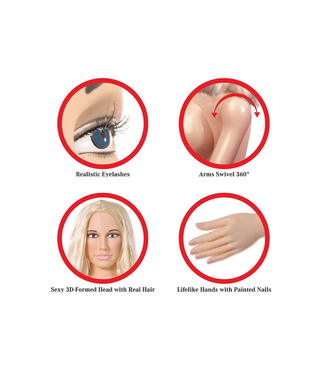 Pipedream PDX EXTREME DOLLZ HANNAH HARPER LIFE-SIZE LOVE DOLL LIGHT